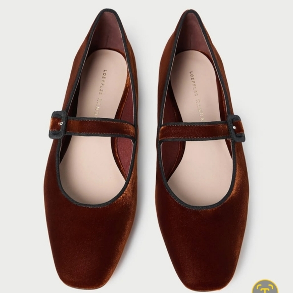 Loeffler Randall Ginger Mary Jane Flats Velvet Size 7.5 MSRP $425 - Picture 1 of 13